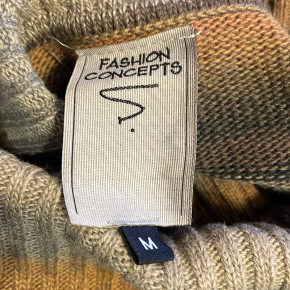 Women’s Sweater Poncho Multi-Colored Medium Fashion Concepts - Picture 4 of 9